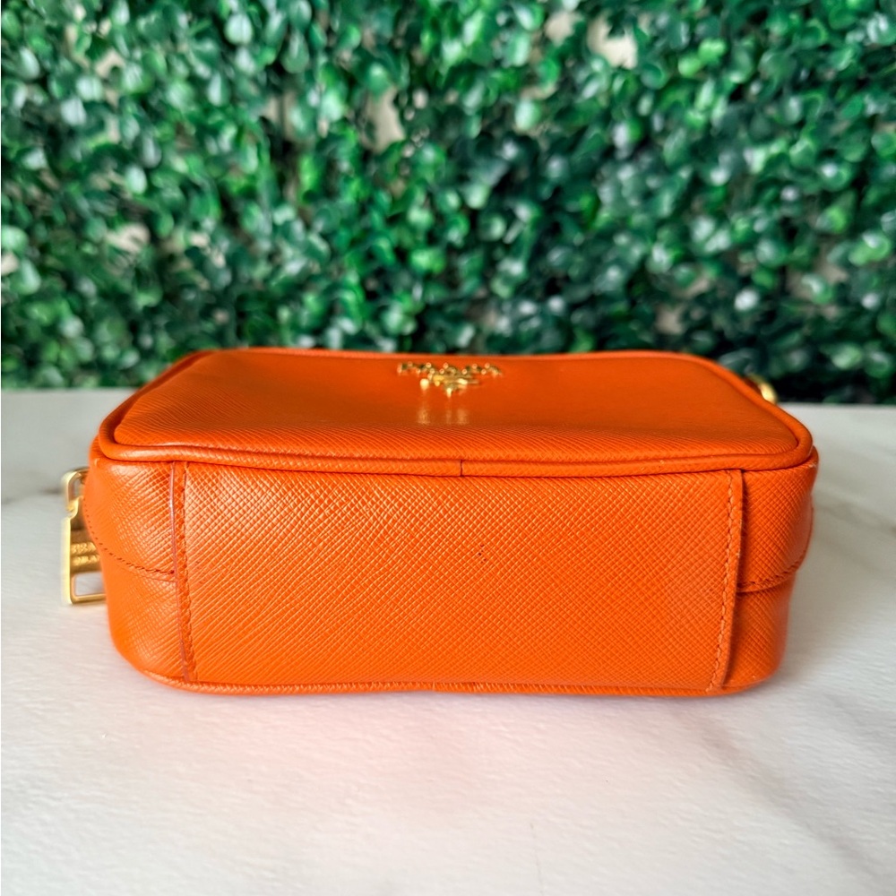 Prada Orange Mini Crossbody Bag Authentic - Picture 6 of 9